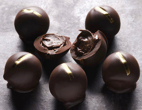 Dark Chocolate Truffles with edible Gold Leaf 120g