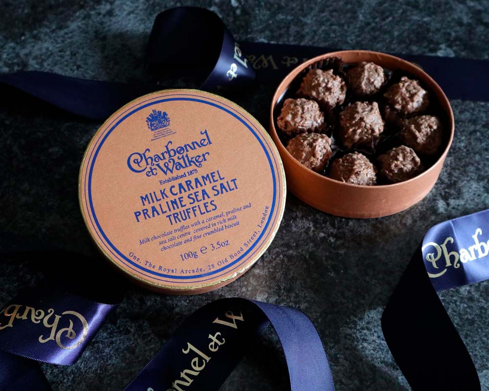 Milk Sea Salt Caramel Praline Truffles 100g