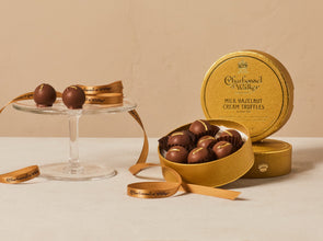 Milk Hazelnut Cream Truffles with edible Gold Leaf 120g