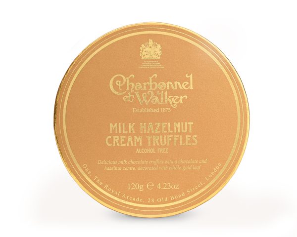 Milk Hazelnut Cream Truffles with edible Gold Leaf 120g