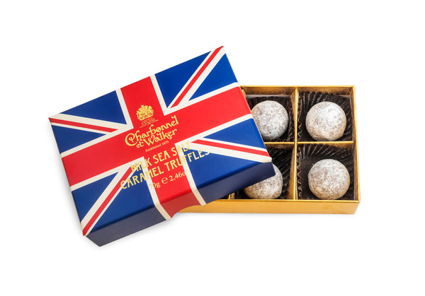 Union Jack Milk Sea Salt Caramel Truffles 70g